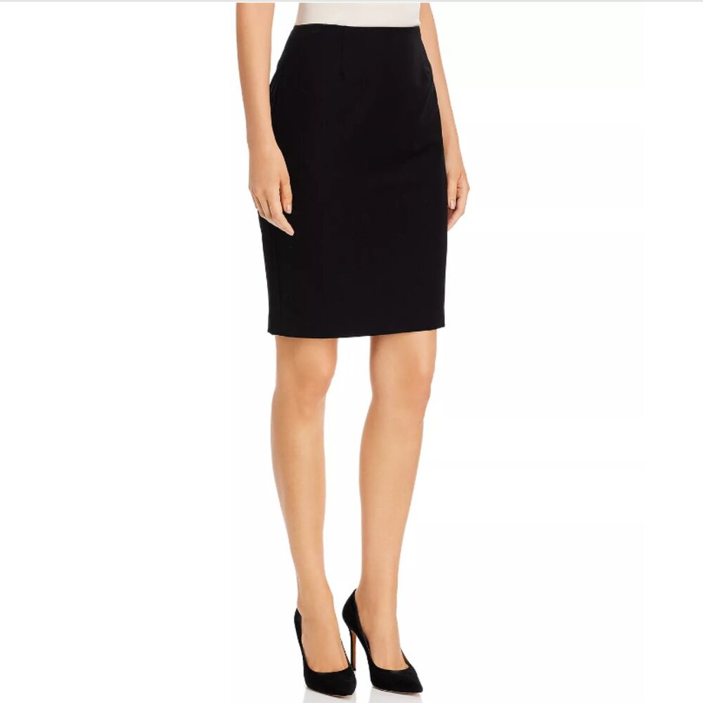 Tahari women's Moxie Black Pencil Skirt size 4 retail $178
